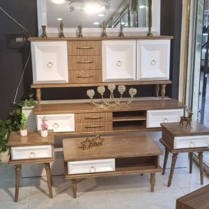 ست کامل آینه کنسول میز تی وی جلو مبلی جا کفشی مدل ویکتوریا گالری آریا در قلعه میر