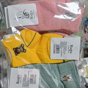 جوراب زنانه تدی 6 رنگ پنبه