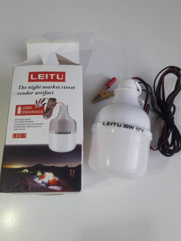 لامپ ۱۲ ولت ماشین همراه با سیم و گیره